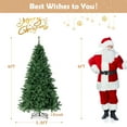 thumbnail image 3 of Costway 6FT Pre-Lit Hinged Christmas Tree w/ 260 Multi-Color Lights & 3-Minute Quick Shape No Fluffing Required, 3 of 10