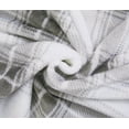 thumbnail image 4 of Chaps Solid Silky Soft Flannel Fleece Throw Blanket Grey 50” X 70” (One Size), 4 of 4