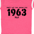 thumbnail image 4 of Inktastic Don't Let the Dream Die 1963 Mlk Boys or Girls Baby Bodysuit, 4 of 5