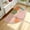 Colorful, variant on Half Circle Kitchen Mats for Floor Cushioned Anti Fatigue,Semi Round Floral Boho Kitchen Rug Non Slip,Waterproof Padded Kitchen Floor Mat Carpet Decor for Sink Laundry Bathroom,Red