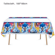 Soniccs Birthday Party Decorations Tableware Set Paper Cup Napkin Cake Topper for Kids Boy Party gifts Baby Shower Supplies