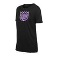 thumbnail image 2 of Women's New Era Black Sacramento Kings Glam Game Flower T-Shirt, 2 of 3