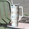 thumbnail image 6 of 30 oz Owl Tumbler with Handle and Straw, Insulated Stainless Steel Cup with Lid, Travel Coffee Mug Water Bottle, Gifts for Woman Animal Lovers, 6 of 6