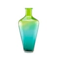thumbnail image 2 of Northlight 15" Ombre Hand Blown Bubble Glass Vase - Orange/Yellow, 2 of 2