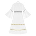 thumbnail image 6 of Kaerm Clergy Dress for Women Loose Fit Choir Robe Flared Sleeves Church Liturgical Praise Worship Dress White M, 6 of 7