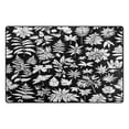 thumbnail image 2 of Minimalist Leaves Pattern Design Soft Polyester Area Rug 60''x39'', Non Slip, Memory Foam, Water Absorbent, 2 of 7