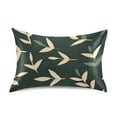 thumbnail image 7 of Yayeee Pillowcase Standard Size Set of 2 Satin Wrinkle Resistant Pillow Case, Green Leaves, 7 of 7