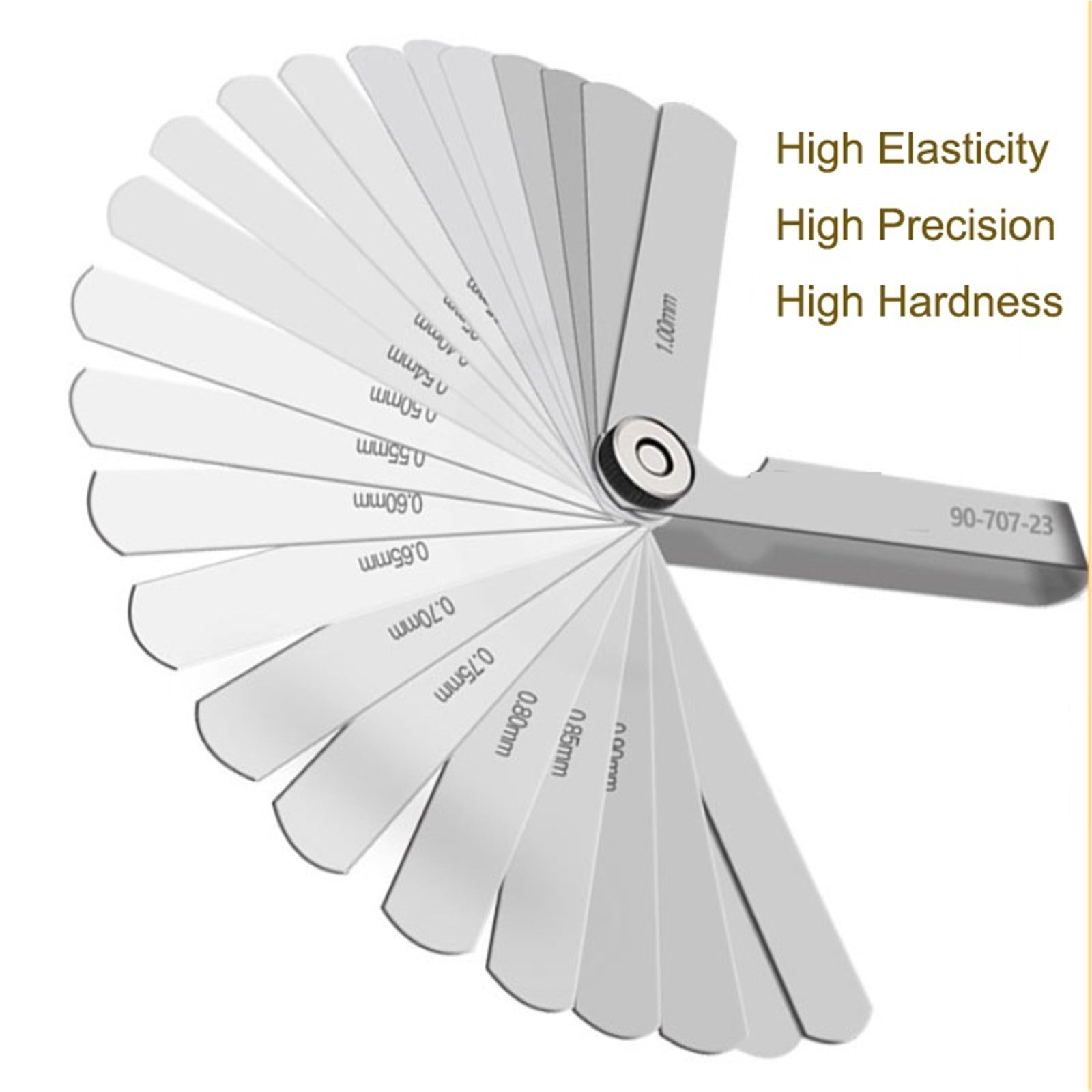 Stainless Steel SAE Metric Thickness Feeler Gauge Gap Measurement Mm Gauges Leaf Sheet Blades Filler Gauge Tools ,Easy Identification