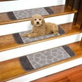 thumbnail image 1 of Ottomanson Softy Collection Rubber Backed Solid Design Stair Treads, 1 of 7