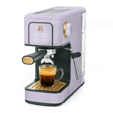 Beautiful Slim Espresso Maker with 20-Bar Pressure  Lavender by Drew Barrymore