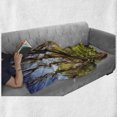 thumbnail image 6 of Nature Soft Flannel Fleece Blanket, Spring Forest Flower Field and Trees Dreamy Eco in Sunny Open Sky Landscape, Cozy Plush for Indoor and Outdoor Use, 70" x 90", Yellow Blue Brown, by Ambesonne, 6 of 6