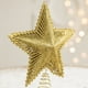 thumbnail image 4 of Adornos de decoración navideña, adorno de árbol de Navidad brillante, adorno de estrella de alambre para copa de árbol de Navidad de Metal, 4 of 4