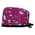 thumbnail image 1 of Gorro quirúrgico estampado de algodón para mujer, gorro de enfermera ajustable, gorro de limpieza bucal dental, 1 of 5