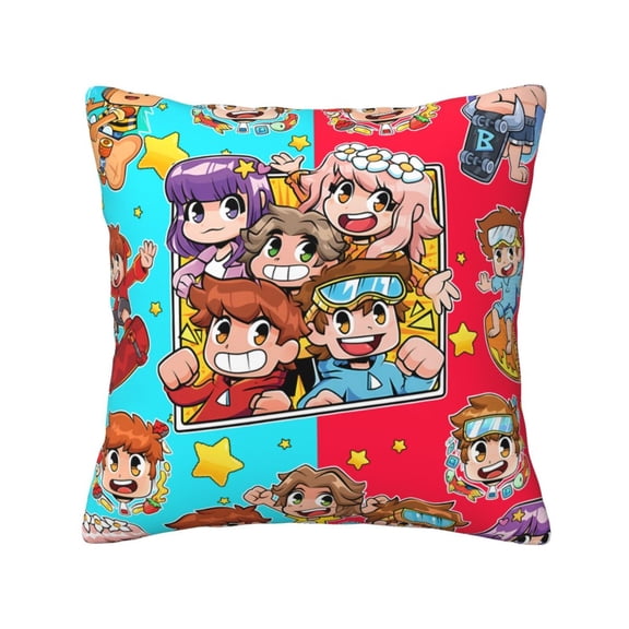 Cash & Nico Throw Pillow Cover Home Decor, Art Deco Pillowcase Cushion Cover for Bed Sofa Living Room, Square Pillow Case 1pc 16x16