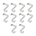 thumbnail image 1 of Ccdes Crochet de Porte d'Armoire en Acier Inoxydable, 10 Pcs Crochet de Porte d'Armoire en Acier Inoxydable Imperméable en Forme de Z Réversible pour Cuisine Appartement, Crochet de Porte Réversible en Forme de Z, 1 of 8