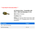 thumbnail image 2 of A/C Service Valve - Compatible with 2015 - 2023 Ford Mustang 3.7L V6 2016 2017 2018 2019 2020 2021 2022, 2 of 2