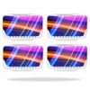 Skin Decal Wrap Compatible With Blade Chroma Battery Batteries (4 pack) Light Waves