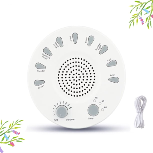 EEEkit White Noise Machine-Sound Machine for & Relaxation, 9 HIFI Soothing Nature Sounds, Timer & Memory Feature, Sound Therapy for Home Office Travel Baby Kids & Adults - Walmart.com
