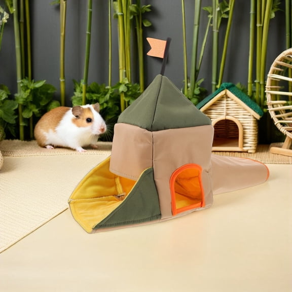LOLIPPYY Small Pet Hideaway Shelter, Polyester Safe Refuge for Hamsters, Guinea Pigs, and Small Animals