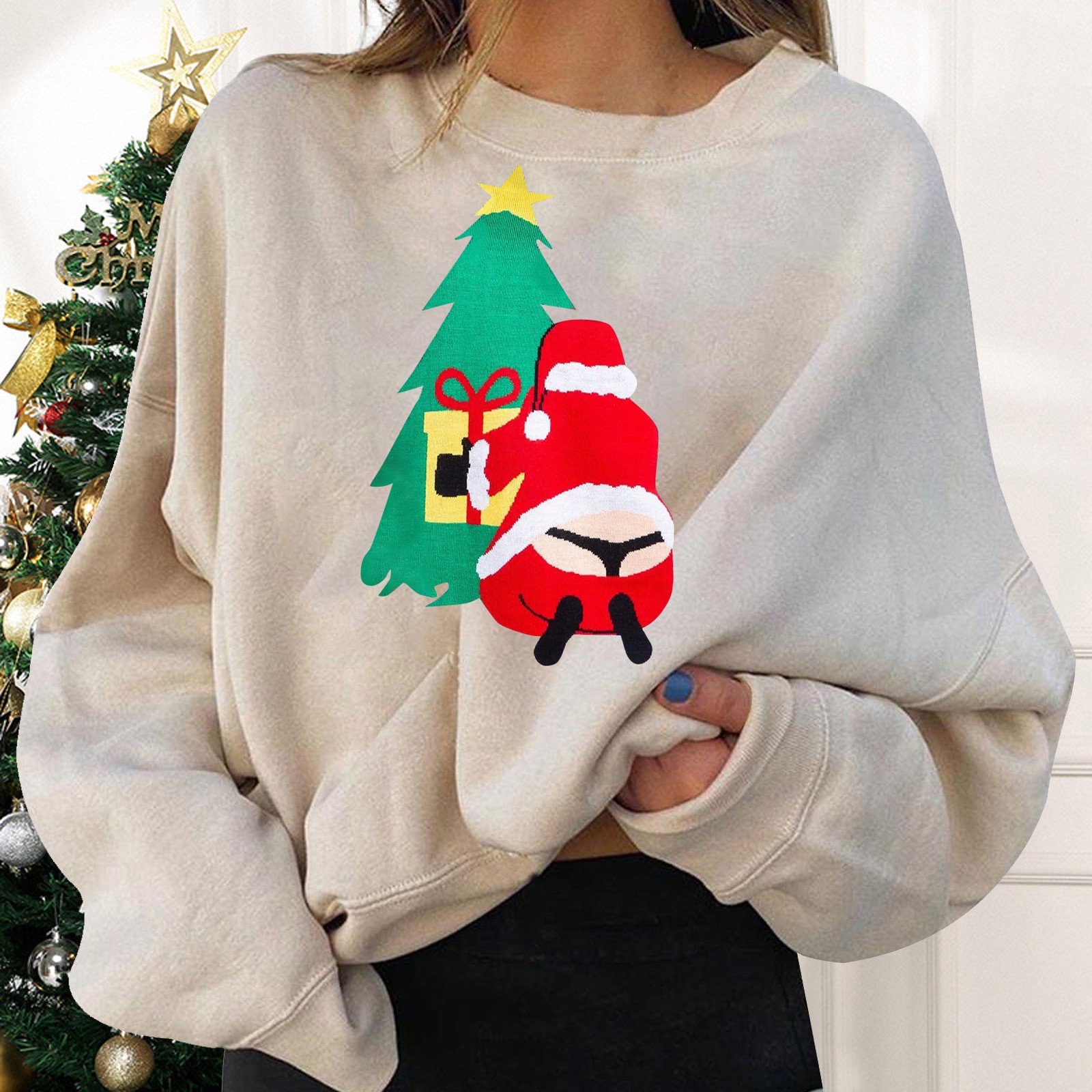 Zipper Tunic for Women Women's Funny Christmas Long Sleeve Funny Print Top  Hiliarious Holiday Comfy Pullovers Winter Jacket Light Weight Hoodie Women Full  Zip Hoodie Womens - Walmart.com