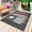 Gray, variant on American Flag Outdoor Rug 3x5 Ft - Reversible Patio Rug Outdoor Camping Rugs, US Flag Baseball Stars Navy Blue Washable Indoor Outdoor Area Rugs, Non-Slip Outdoor Carpet Runner for Deck/Porch
