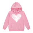 thumbnail image 4 of XQYLOS Heart Print Graphic Hoodies for Teen Girls Long Sleeve Oversized Pullover Cute Sweatshirts Plus Size Fashion Tops, 4 of 5