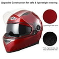 thumbnail image 6 of AHR RUN-F1 DOT Motorcycle Full Face Helmet Dual Visors Sun Shield Lightweight ABS Street Bike Snowmobile Touring, 6 of 11