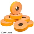thumbnail image 4 of Fluorescent Orange Pricing Labels for Monarch 1131 Price Gun - 8 Rolls, 20,000 Pricemarking Labels, 4 of 6