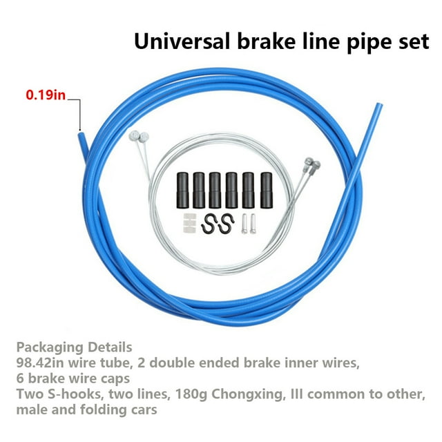 Bike Shift Brake Cables Set Professional Cycling Fitting Control Line Wire Housing Cable Replacement Modified Components Green Brake Cables
