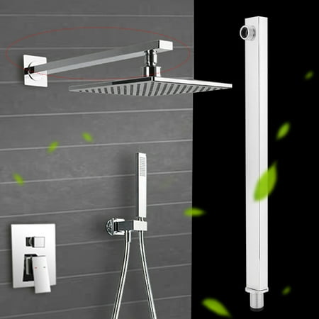 Garosa Shower Extension Arm 16in Long Polished Stainless Steel Wall Mounted Head Showers Canada Garosa Shower Extension Arm 16in Long, Shower Extension Arm