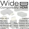 thumbnail image 4 of Cmple - HDMI Female to HDMI Female Extender HDMI Port Saver Swivel Adapter, 4K 3D Female to Female HDMI Swiveling Extension (90 Degree Up & Down) for TV, Monitors, Projector, PS4, Laptop, 4 of 4