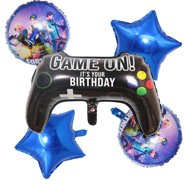 Kit de globos de cumpleaños Game On It Is Your Birthday x5