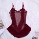 thumbnail image 2 of Gibobby Ropa sexy de mujer para sexo Ropa Interior Sexy con Cuello En V para Mujer, Lencería Sexy, Ropa Interior con Cordón Sin Espalda De Lencería(Vino, M), 2 of 5