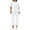 White 1, variant on Kaemgyyd Women’s Summer 2 Piece Outfits Casual Half Sleeve Crew Neck Tops Wide Leg Cropped Pants Capris Travel Matching Sets Streetwear