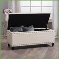 thumbnail image 3 of Storage Ottoman with Padded Seat & Spacious Storage | Wheat | Fabric, 3 of 15