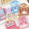 thumbnail image 4 of 10pcs Cute Cartoon Backpack Shape Jewelry Storage Bag Snack Ziplock Packaging Bag, 4 of 5