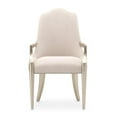 thumbnail image 2 of Michael Amini Malibu Crest Dining Arm Chair - Frosted Linen/Chardonnay, 2 of 12