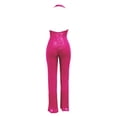 thumbnail image 5 of Fsqjgq Jumpsuits for Women Hot Pink Playsuit Bodysuit Trendy Maternity Shorts Shiny Jumpsuit Elegant Shiny Straight Trousers Jumpsuit Nightclub Night Wear Jumpsuits for Women Casual S, 5 of 6