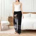 thumbnail image 4 of Balery Black Cobra Snake Pantalones de pijama para mujer, pijamas ultraligeros, pantalones de estar por casa-XX-Large, 4 of 6