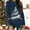 Blue, variant on HOMBOM Womens Tops Long Sleeve Dressy Casual Fall Plus Size Christmas Crewneck Reindeer Xmas Blouse for Ladies