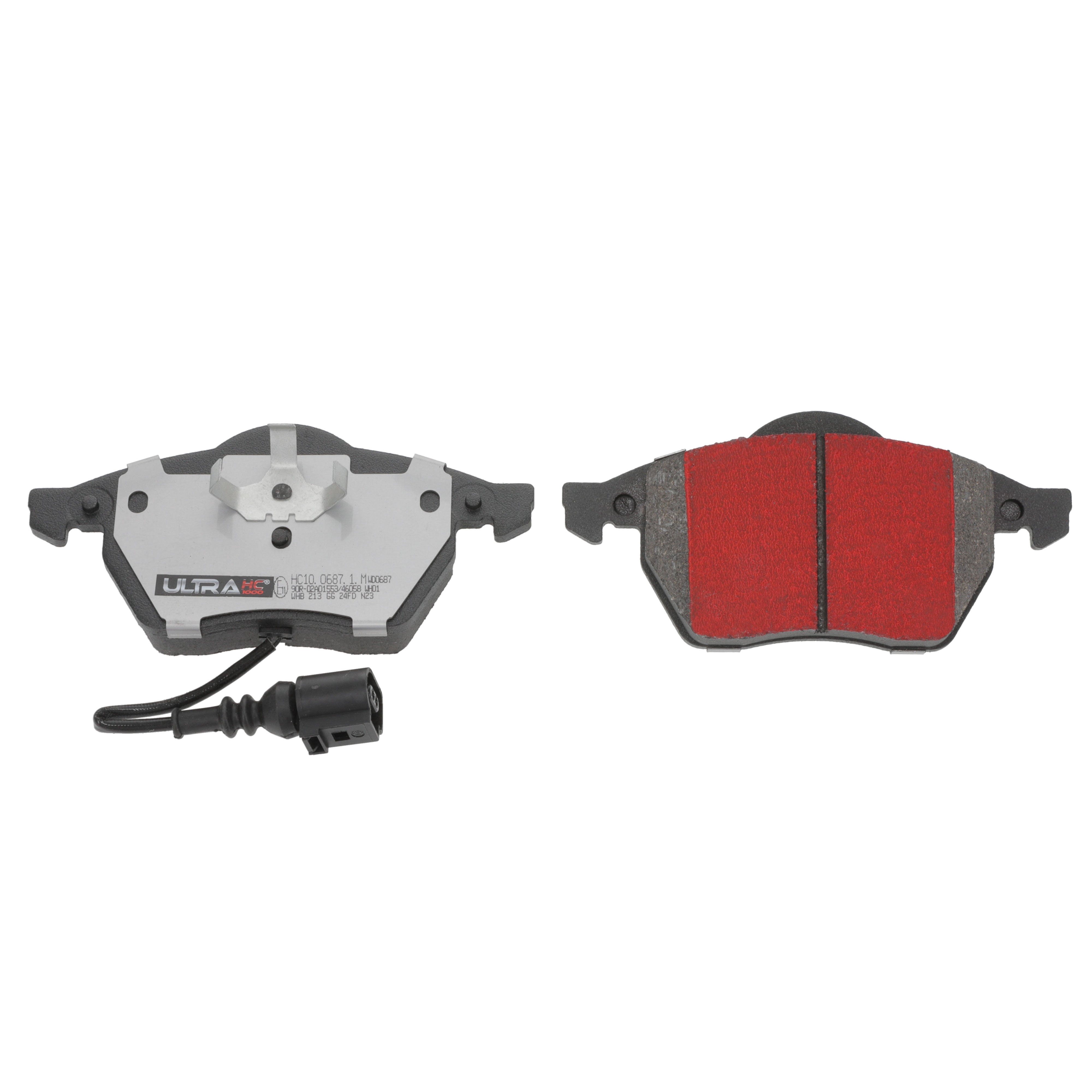 Ultra HC 1000 Brake Pad Set, Front HC10.0687.1.M, Volkswagen Jetta 2005-1999