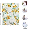 thumbnail image 4 of Yellow Lemon Flowers White Pattern Blanket,Comfortable Soft Flannel Throw Blanket,All Season,Warm Lightweight Blankets for Sofa Bed Couch Living Room Chair,30"x40", 4 of 4
