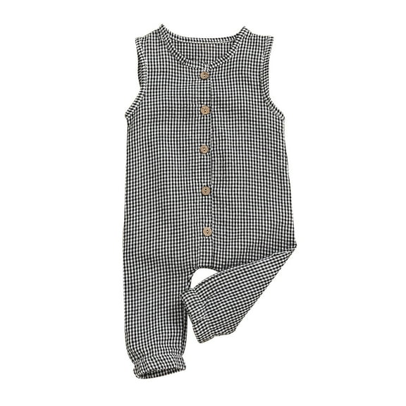 PINQI Cute Bodysuit for Baby Coverall Baby Gilrs Sleeveless Romper Summer Print Lattice Outdoor Cute Fashion Jumpsuit