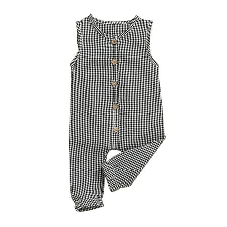 

MANHUJI Preemie Baby Girl Clothing Coverall Baby Gilrs Sleeveless Romper Bodysuit Summer Print Lattice Outdoor Cute Fashion Sleepers 0-3 Months Preemie Baby Girl Clothing (White 90)