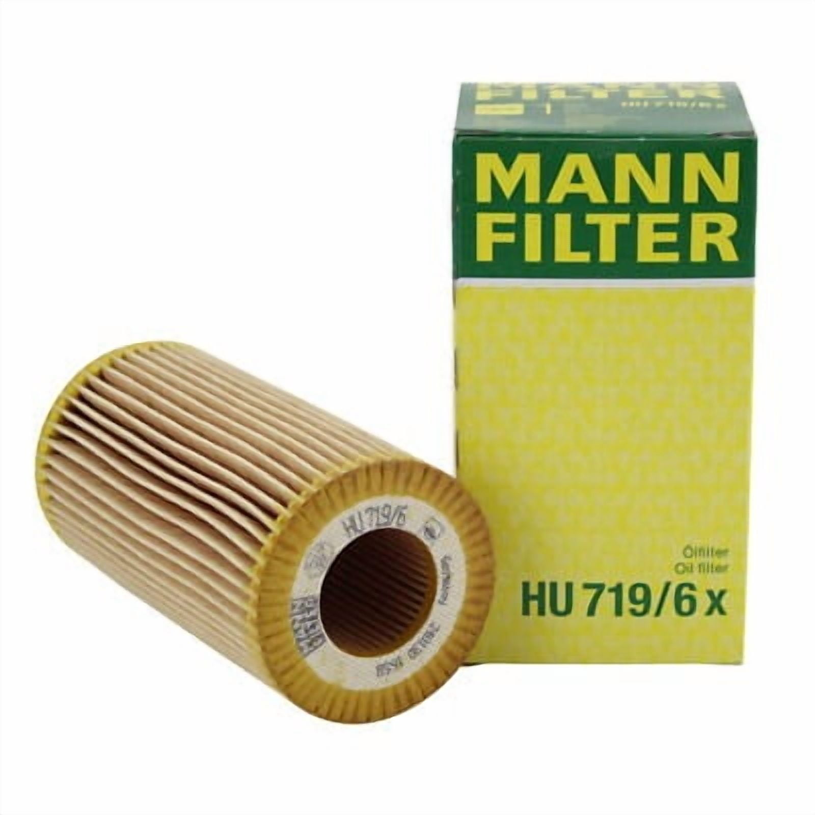 Mann-Filter OEM Oil Filter HU719 6X Replacement For Volkswagen Bora Golf Jetta Beetle Passat Rabbit 2.5L L5 2005-2015