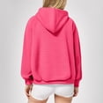 thumbnail image 4 of kpoplk Women's Graphic Hoodies Print Drawstring Long Sleeve Pocket Sweatshirt Pullover Tops(Hot Pink,S), 4 of 8
