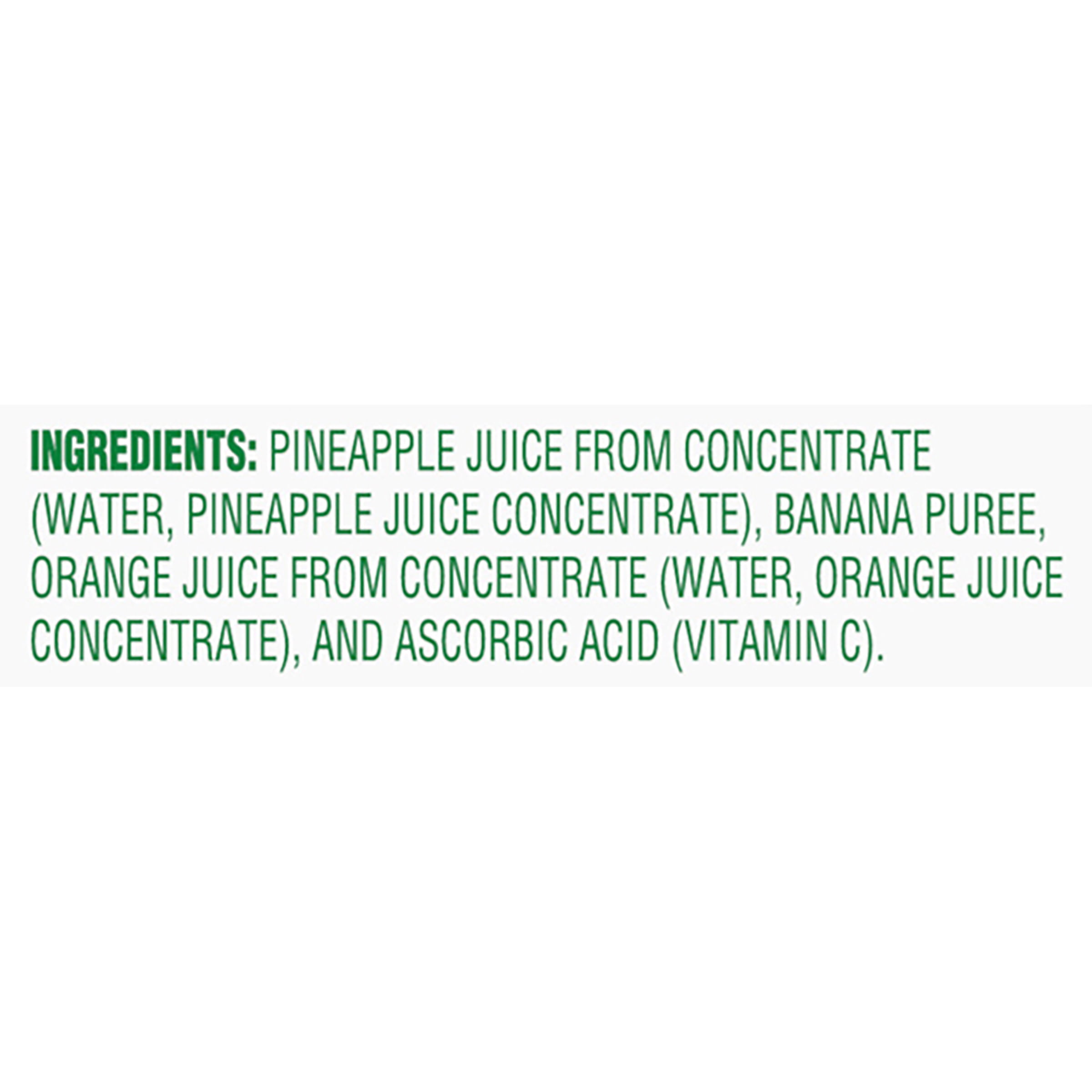 (6 Pack) Dole 100% Pineapple Orange Banana Juice, 6 oz