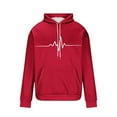 thumbnail image 4 of Admvng Hoodies for Men Print Leisure Draw Rope Hooded Sweatshirt, Size M-4XL, 4 of 4