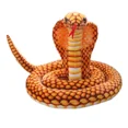 thumbnail image 2 of Juguete de peluche de cobra de simulación, muñeco de pitón, muñeco de trapo, serpiente enrollada, decoración para fiestas infantiles, decoración de Halloween, juguete de peluche, 2 of 3