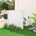 thumbnail image 3 of Costway 2 PCS 48" L x 46" H Air Conditioner Fence Outdoor Privacy Fence Screen White, 3 of 8